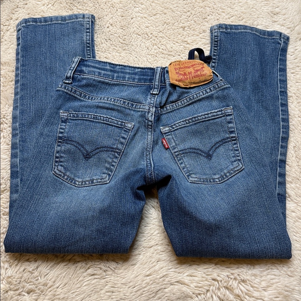 🎀Levi’s 512 Slim Classic Blue boys Denim Jeans size 8 reg